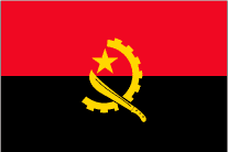 アンゴラ共和国の旗