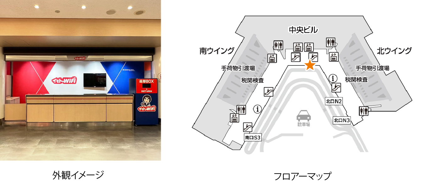 成田国際空港カウンター